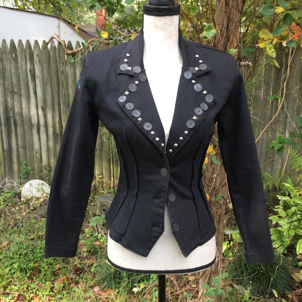 Vintage L. A. Gear Studded Denimn Jacket - Picture 6 of 16